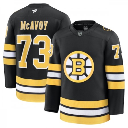 Mænd NHL Boston Bruins Trøje Fanatics Premium Charlie Mcavoy 2025-26 Sort Hjemme