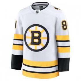 Mænd NHL Boston Bruins Trøje Fanatics Premium David Pastrnak 2025-26 Hvid Udebane