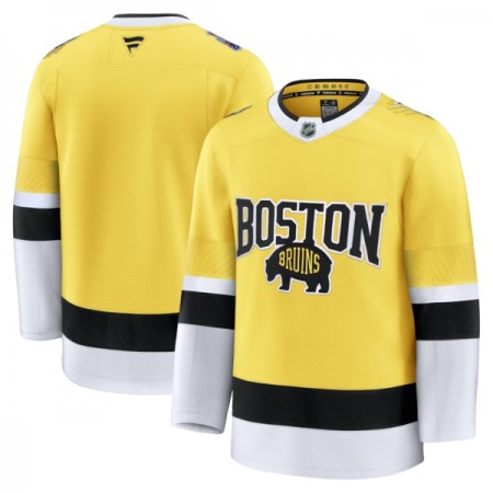 Mænd NHL Boston Bruins Trøje Tilpasset Fanatics NHL Stadium Series Premium 2025-26 Gold