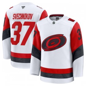 Mænd NHL Carolina Hurricanes Trøje Fanatics Premium Andrei Svechnikov 2025-26 Hvid Udebane