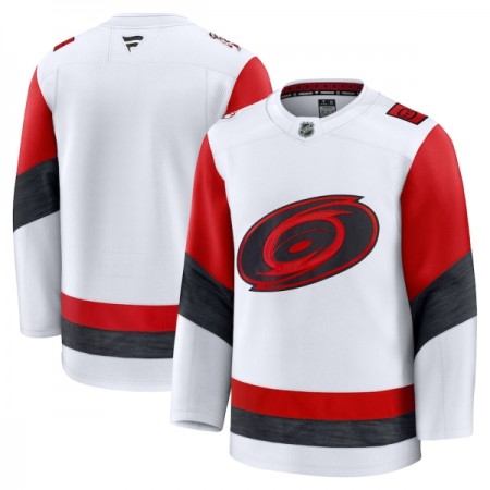 Mænd NHL Carolina Hurricanes Trøje Tilpasset Fanatics Premium 2025-26 Hvid Udebane