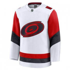 Mænd NHL Carolina Hurricanes Trøje Tilpasset Fanatics Premium 2025-26 Hvid Udebane