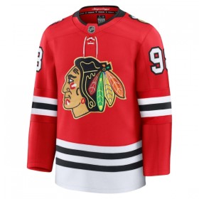 Mænd NHL Chicago Blackhawks Trøje Fanatics Centennial Premium Connor Bedard 2025-26 Rød