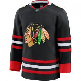 Mænd NHL Chicago Blackhawks Trøje Tilpasset Fanatics Premium 2025-26 Sort Tredje