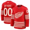 Mænd NHL Detroit Red Wings Trøje Tilpasset Fanatics Centennial Premium 2025-26 Rød