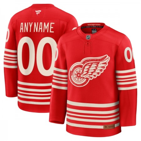 Mænd NHL Detroit Red Wings Trøje Tilpasset Fanatics Centennial Premium 2025-26 Rød