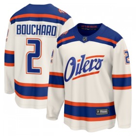 Mænd NHL Edmonton Oilers Trøje Fanatics Premium Evan Bouchard 2025-26 Hvid Tredje