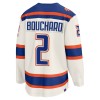 Mænd NHL Edmonton Oilers Trøje Fanatics Premium Evan Bouchard 2025-26 Hvid Tredje