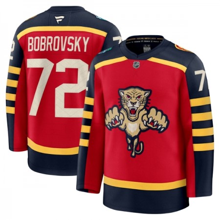 Mænd NHL Florida Panthers Trøje Fanatics Premium Sergei Bobrovsky 2025-26 Rød Winter Classic