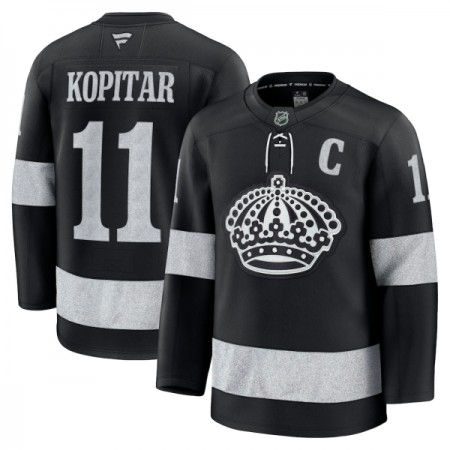 Mænd NHL Los Angeles Kings Trøje Fanatics Premium Anze Kopitar 2025-26 Sort Tredje