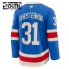 Børn NHL New York Rangers Trøje Fanatics Centennial Premium Igor Shesterkin 2025-26 Blå