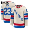 Børn NHL New York Rangers Trøje Fanatics Premium Adam Fox 2025-26 Hvid Winter Classic