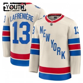 Børn NHL New York Rangers Trøje Fanatics Premium Alexis Lafreniere 2025-26 Hvid Winter Classic