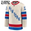 Børn NHL New York Rangers Trøje Fanatics Premium Alexis Lafreniere 2025-26 Hvid Winter Classic