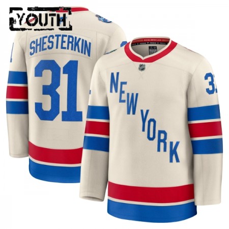 Børn NHL New York Rangers Trøje Fanatics Premium Igor Shesterkin 2025-26 Hvid Winter Classic