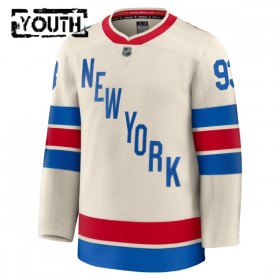 Børn NHL New York Rangers Trøje Fanatics Premium Mika Zibanejad 2025-26 Hvid Winter Classic