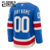 Børn NHL New York Rangers Trøje Tilpasset Fanatics Centennial Premium 2025-26 Blå