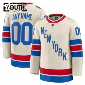 Børn NHL New York Rangers Trøje Tilpasset Fanatics Premium 2025-26 Hvid Winter Classic