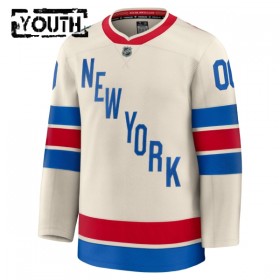 Børn NHL New York Rangers Trøje Tilpasset Fanatics Premium 2025-26 Hvid Winter Classic