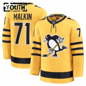 Børn NHL Pittsburgh Penguins Trøje Fanatics Premium Evgeni Malkin 2025-26 Gold Tredje