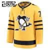 Børn NHL Pittsburgh Penguins Trøje Fanatics Premium Evgeni Malkin 2025-26 Gold Tredje