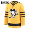 Børn NHL Pittsburgh Penguins Trøje Tilpasset Fanatics Premium 2025-26 Gold Tredje