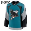 Børn NHL San Jose Sharks Trøje Fanatics Premium Macklin Celebrini 2025-26 Teal Tredje