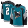 Børn NHL San Jose Sharks Trøje Fanatics Premium Will Smith 2025-26 Teal Tredje