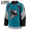 Børn NHL San Jose Sharks Trøje Fanatics Premium Will Smith 2025-26 Teal Tredje