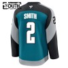 Børn NHL San Jose Sharks Trøje Fanatics Premium Will Smith 2025-26 Teal Tredje