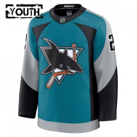 Børn NHL San Jose Sharks Trøje Fanatics Premium William Eklund 2025-26 Teal Tredje