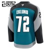 Børn NHL San Jose Sharks Trøje Fanatics Premium William Eklund 2025-26 Teal Tredje