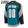 Børn NHL San Jose Sharks Trøje Tilpasset Fanatics Premium 2025-26 Teal Tredje