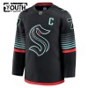Børn NHL Seattle Kraken Trøje Fanatics Premium Eberle Jordan 2025-26 Sort Tredje