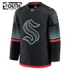 Børn NHL Seattle Kraken Trøje Tilpasset Fanatics Premium 2025-26 Sort Tredje
