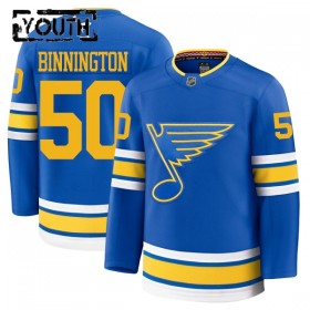 Børn NHL St. Louis Blues Trøje Fanatics Premium Binnington Jordan 2025-26 Blå Hjemme