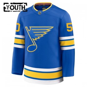 Børn NHL St. Louis Blues Trøje Fanatics Premium Binnington Jordan 2025-26 Blå Hjemme