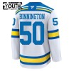 Børn NHL St. Louis Blues Trøje Fanatics Premium Binnington Jordan 2025-26 Hvid Udebane