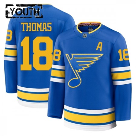 Børn NHL St. Louis Blues Trøje Fanatics Premium Robert Thomas 2025-26 Blå Hjemme
