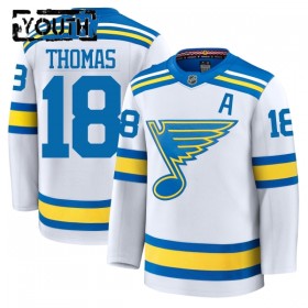 Børn NHL St. Louis Blues Trøje Fanatics Premium Robert Thomas 2025-26 Hvid Udebane