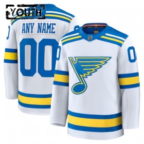 Børn NHL St. Louis Blues Trøje Tilpasset Fanatics Premium 2025-26 Hvid Udebane