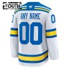 Børn NHL St. Louis Blues Trøje Tilpasset Fanatics Premium 2025-26 Hvid Udebane