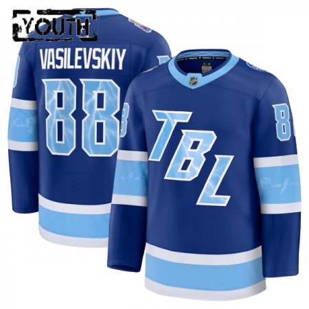 Børn NHL Tampa Bay Lightning Trøje Fanatics NHL Stadium Series Premium Andrei Vasilevskiy 2025-26 Blå