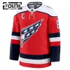 Børn NHL Washington Capitals Trøje Fanatics Premium Alex Ovechkin 2025-26 Rød Tredje