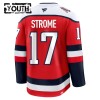 Børn NHL Washington Capitals Trøje Fanatics Premium Dylan Strome 2025-26 Rød Tredje