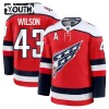 Børn NHL Washington Capitals Trøje Fanatics Premium Tom Wilson 2025-26 Rød Tredje