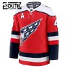 Børn NHL Washington Capitals Trøje Fanatics Premium Tom Wilson 2025-26 Rød Tredje