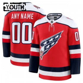 Børn NHL Washington Capitals Trøje Tilpasset Fanatics Premium 2025-26 Rød Tredje