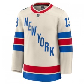 Mænd NHL New York Rangers Trøje Fanatics Premium Alexis Lafreniere 2025-26 Hvid Winter Classic