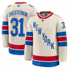 Mænd NHL New York Rangers Trøje Fanatics Premium Igor Shesterkin 2025-26 Hvid Winter Classic